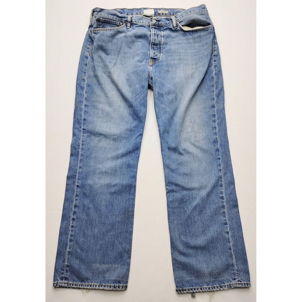 Polo Ralph Lauren Vintage 67 Jeans Mens 38x30 Blue Straight Button Fly Denim